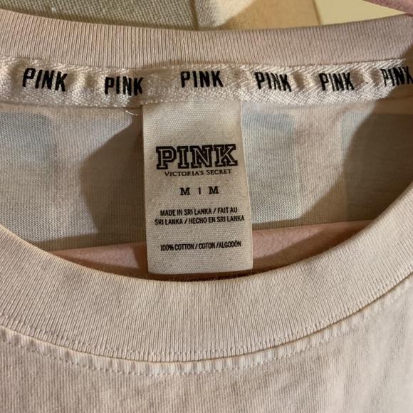 Coral/ bright peach and white ombré jersey tee - Picture 2 of 6